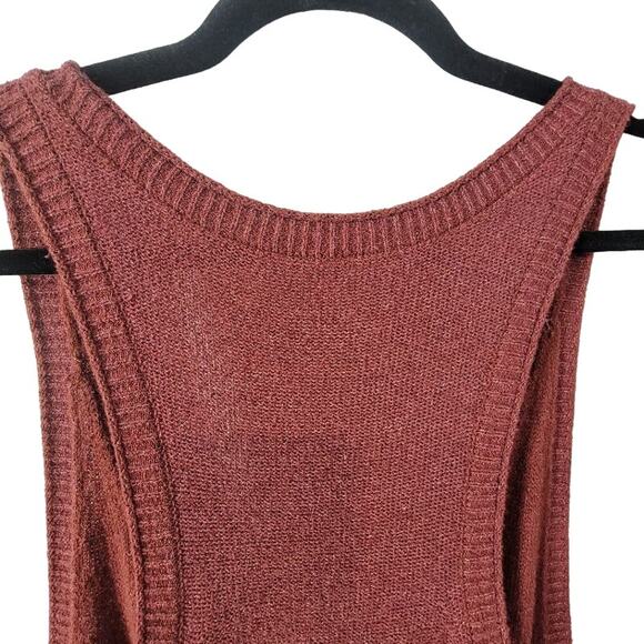 NWT Anthropologie Daily Practice Jumpsuit Women's Knit Large Dark Auburn - Picture 5 of 12